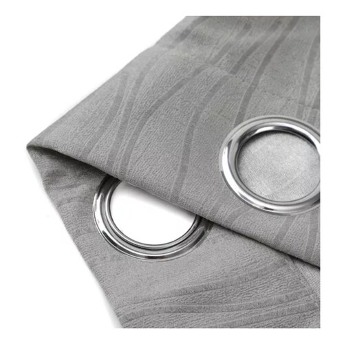 Cortinas Blackout Seda Alta Calidad 264*240 Cm 2 Paneles Color Gris