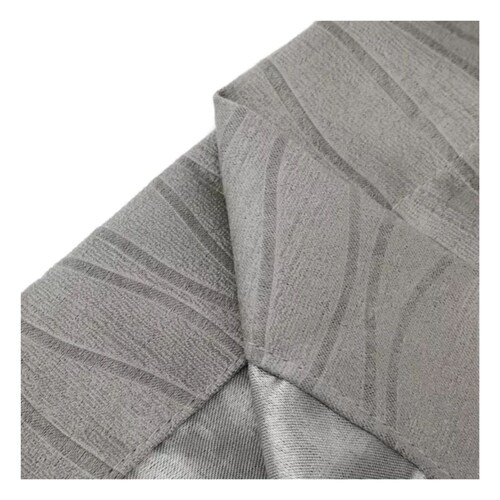 Cortinas Blackout Seda Alta Calidad 264*240 Cm 2 Paneles Color Gris