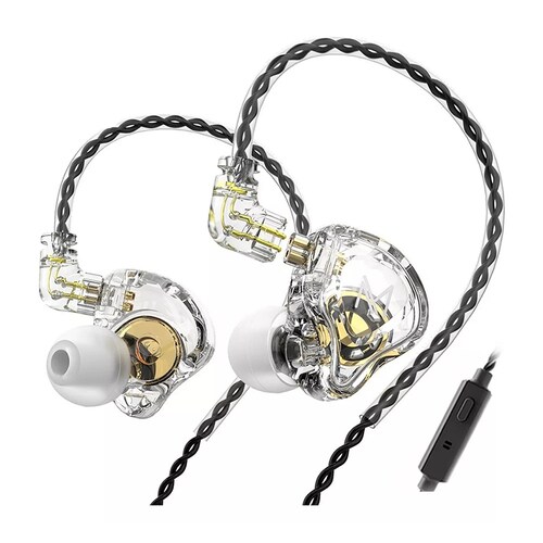 Audífonos In-ear Trn Mt1 Blanco Transparente,con Micrófono