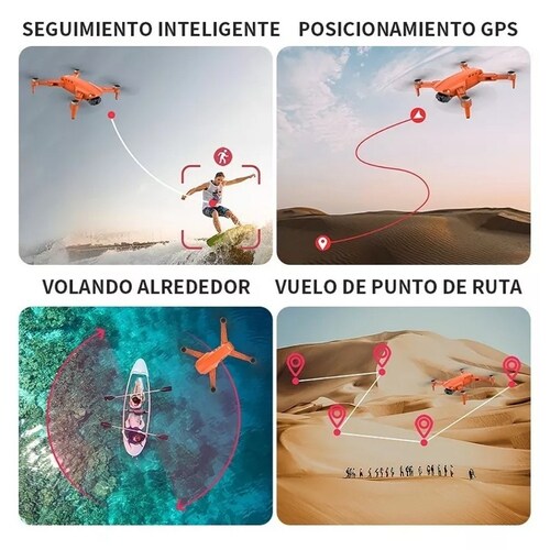 Drone L900 Pequeño Fpv Con Cámara 4k Y Gps Profesional