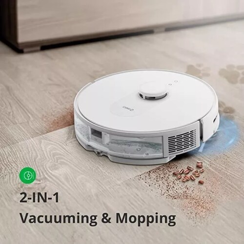 Aspiradora robot 360 S8 blanca.