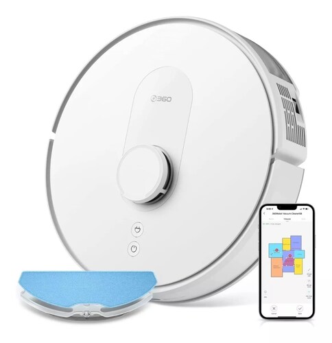 Aspiradora robot 360 S8 blanca.
