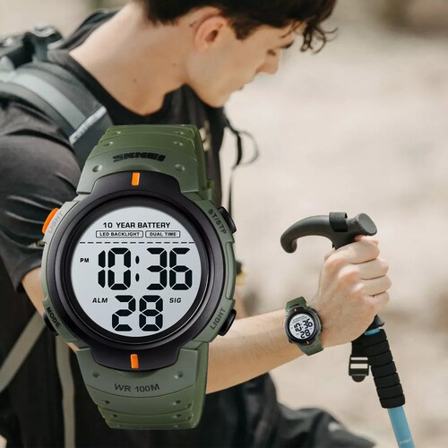 Reloj Pulsera Digital Skmei 1560 10atm Reloj De Buceo Nadar.