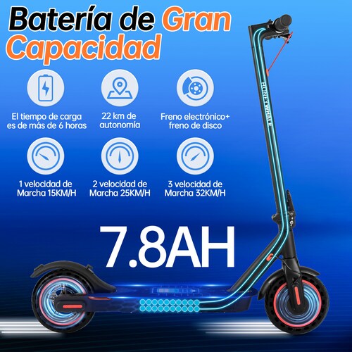 Scooter Eléctrico Honey Whale E9 PRO Negro.