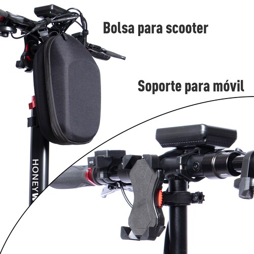 Scooter Eléctrico Honey Whale T4-B Negro.