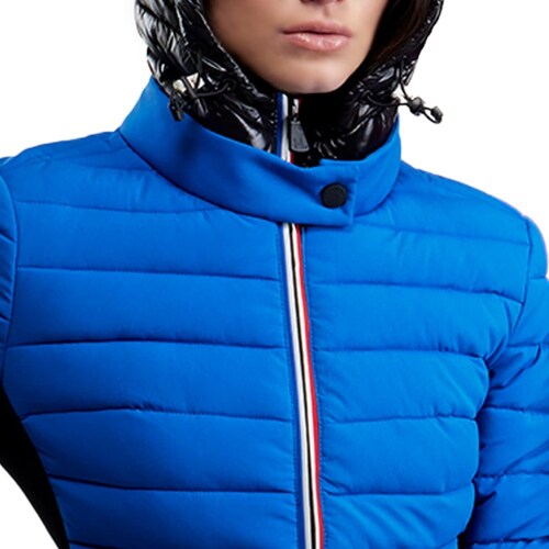 Chamarra capitonada para mujer, Holly Land, color azul rey, mod. 1094839
