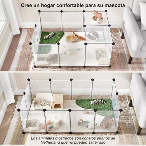 Reja Para Mascotas Conejitos Hámsteres Gato Perro Armable.