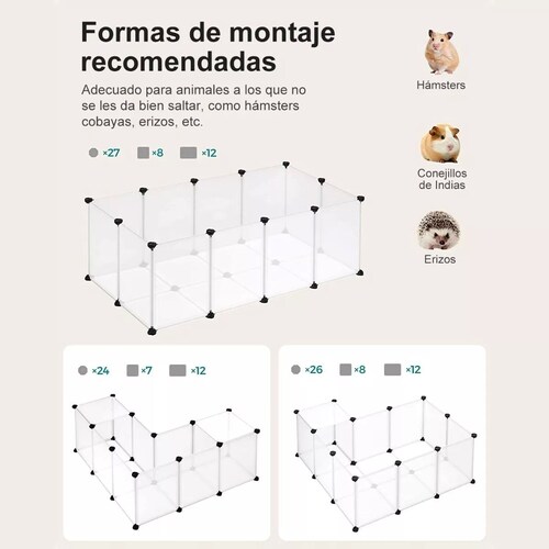 Reja Para Mascotas Conejitos Hámsteres Gato Perro Armable.