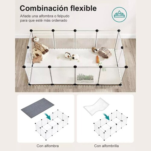 Reja Para Mascotas Conejitos Hámsteres Gato Perro Armable.