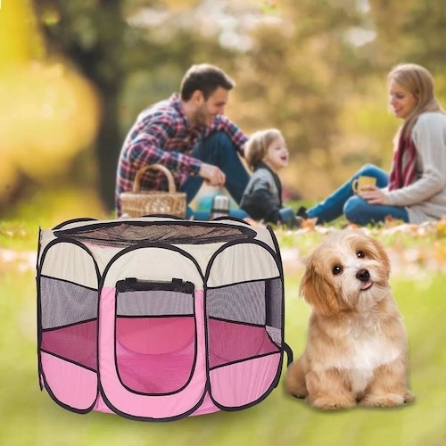 Corral Perro Casa Mascotas Plegable Portátil Multifuncional