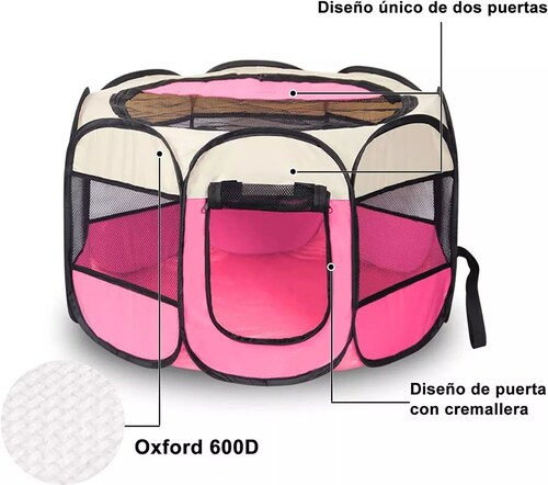 Corral Perro Casa Mascotas Plegable Portátil Multifuncional