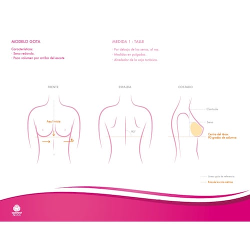 Protesis Mamaria Estandar Talla 34 Simetrica Anatomica Silicona Soft 4001 Maxima
