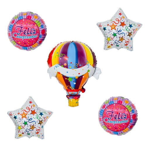 Globos de feliz cumpleaños metalico, decoración de cumpleaños, fiesta infantil, happy birthday