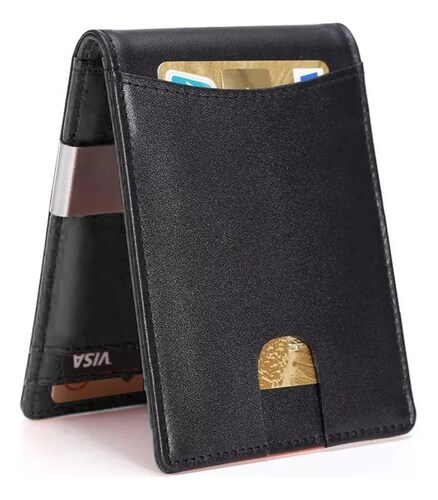 Carteras Para Hombre Rfid Que Bloquean El Dinero Clip De Dob