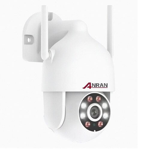 Cámara de seguridad Anran N30W1497 con resolución de 3MP visión nocturna incluida blanca