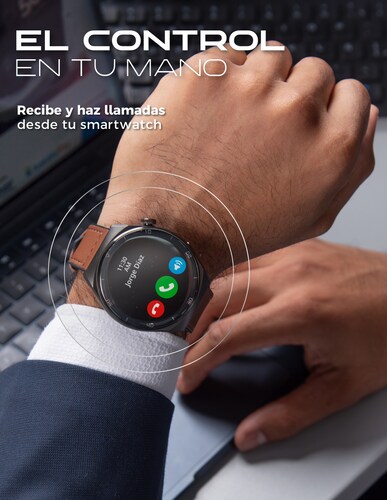 BINDEN Smartwatch ERA One Class AMOLED Llamadas Correas Extras Asistente de voz Negro
