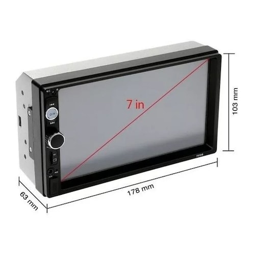 Estéreo Para Auto Fnbrli Mirror Link 7 7010b Con Cámara