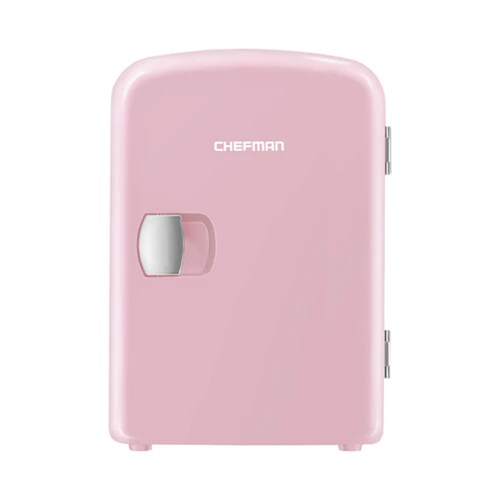 Mini Refrigerador Chefman RJ48-R 4 Litros Portatil Rosa