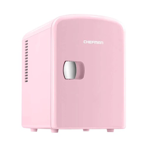 Mini Refrigerador Chefman RJ48-R 4 Litros Portatil Rosa