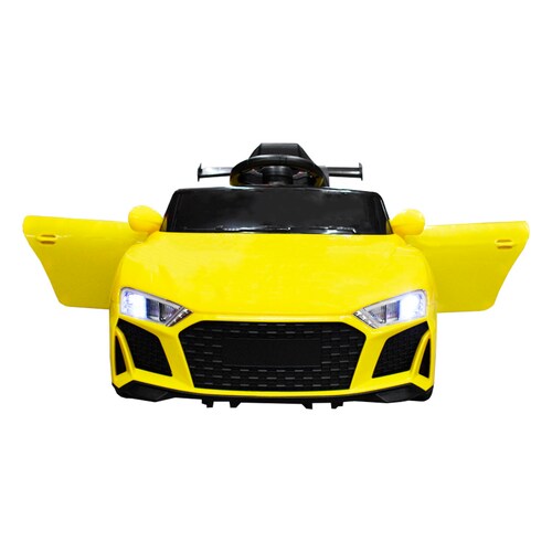 Carro Montable Electrico 6V Tipo Audi 915 Amarillo
