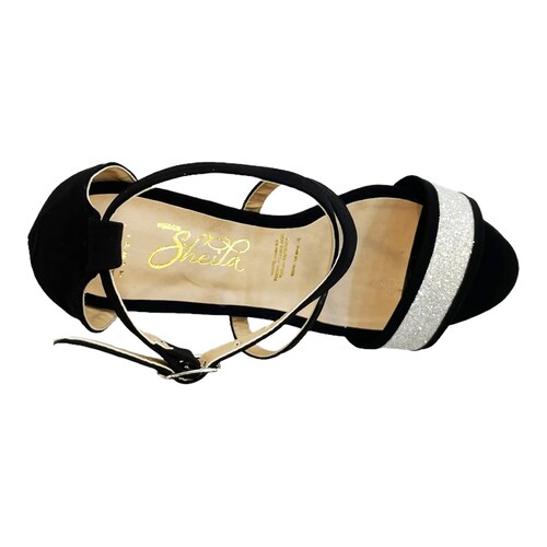 Zapatillas Negras Plataforma Fiesta Mujer Sheila 10 Cm
