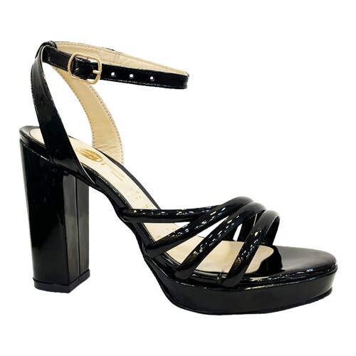 Zapatillas Tacones De Charol Dama Fiesta Bap 