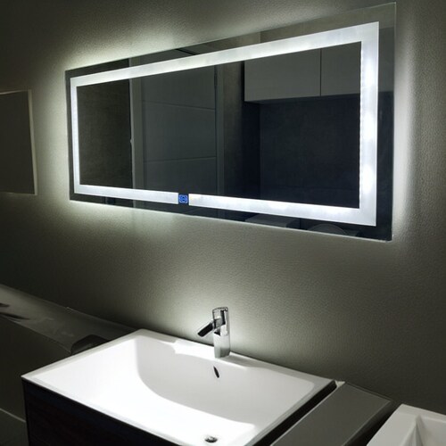 Espejo con Luz LED ARD de 120 x 52 cm: Estética Sofisticada para tu Espacio