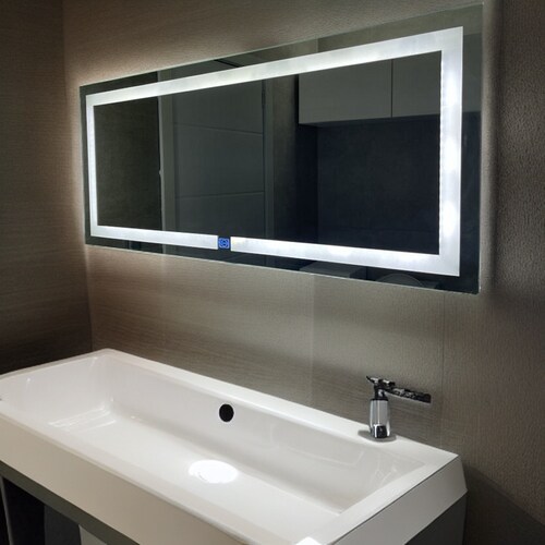 Espejo con Luz LED ARD de 120 x 52 cm: Estética Sofisticada para tu Espacio