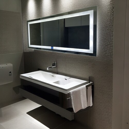 Espejo con Luz LED ARD de 120 x 52 cm: Estética Sofisticada para tu Espacio