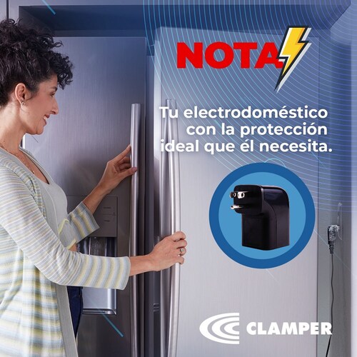 Supresor Picos Eléctricos Protector Rayo Iclamper Pocket Fit Negro.