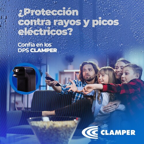 Supresor Picos Eléctricos Protector Rayo Iclamper Pocket Fit Negro.