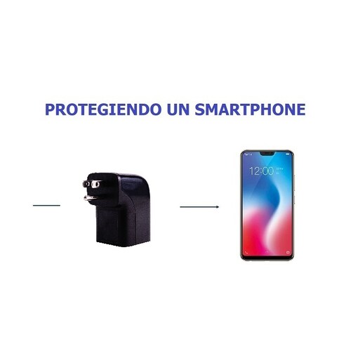 Supresor Picos Eléctricos Protector Rayo Iclamper Pocket Fit Negro.