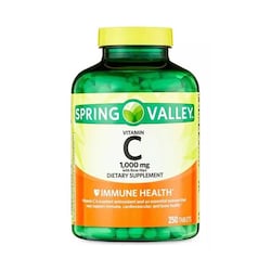 Vitamina C 1000mcg 250tabletas Spring Valley Rosa Mosqueta Rose Hips sabor neutro