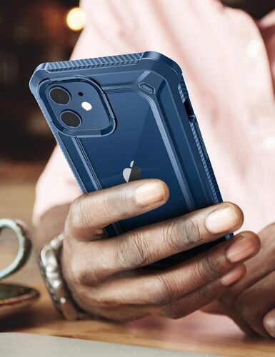 Funda SUPCASE Funda iPhone 12 iPhone 12 Pro 6.1 Pulgadas ad - Negro