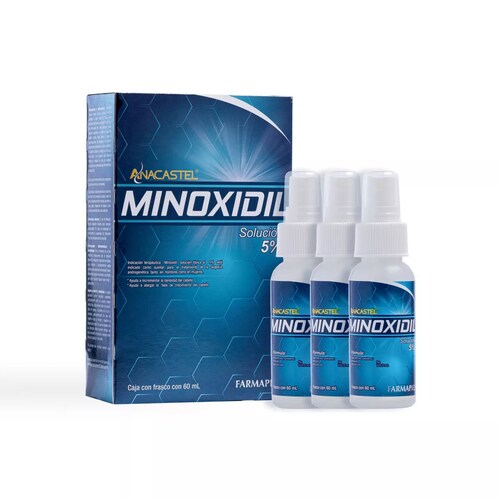 3 Piezas De Minoxidil 5% Para 3 Meses Envío Gratis Anacastel.