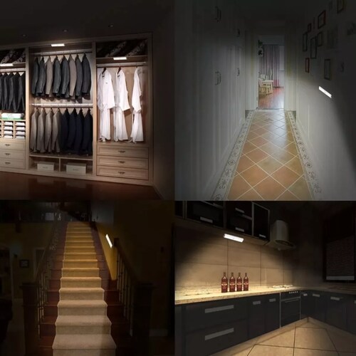 Recargable Luz De Clóset Con Sensor Movimiento 20 Focos Led