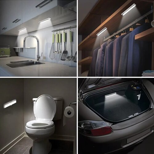 Recargable Luz De Clóset Con Sensor Movimiento 20 Focos Led
