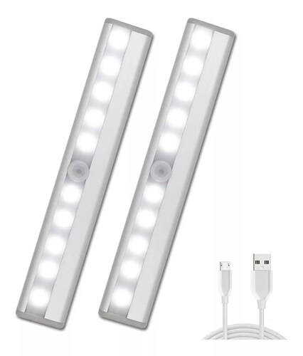 Recargable Luz De Clóset Con Sensor Movimiento 20 Focos Led