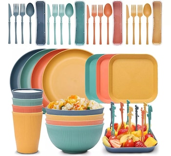 Set de Sartenes y Olla de Cocina Flavor Pan Ofertas Creativas con Zafiro  Antiadherente Set de 4 piezas