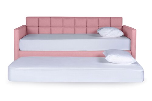 Cama Daybed individual doble Samson Makora Palo de Rosa Incluye 2 colchones 