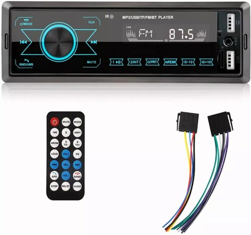 Reproductor Mp3 Para Coche Con Bluetooth Y Teclas Táctiles