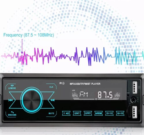 Reproductor Mp3 Para Coche Con Bluetooth Y Teclas Táctiles