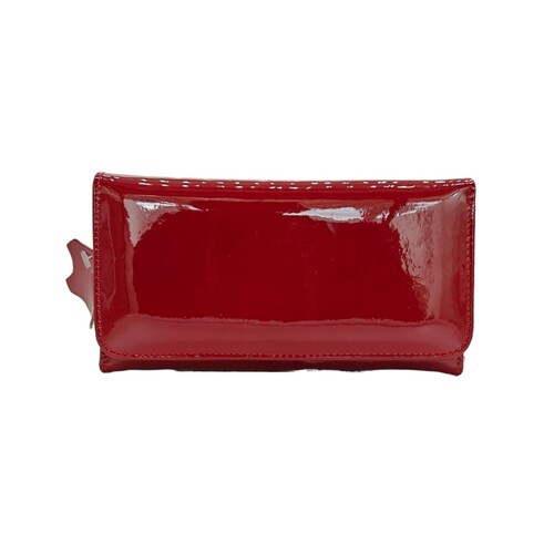 Cartera en Piel Charol FANA Gaga Rojo