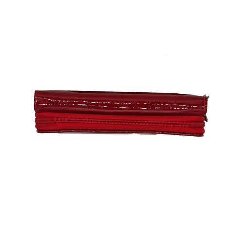 Cartera en Piel Charol FANA Gaga Rojo