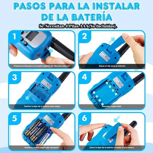 2 Piezas Walkie Talkie Juguetes Para Niños Juguete Radio.