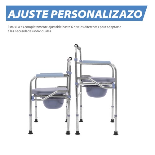 Onof MONTANA Silla para WC Celeste/Plata