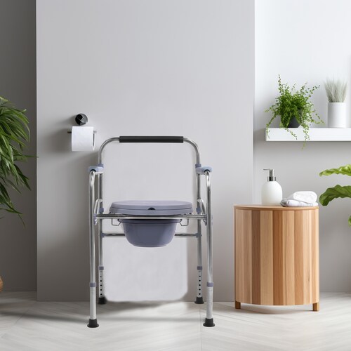 Onof MONTANA Silla para WC Celeste/Plata