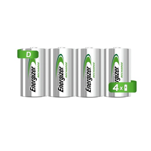 Cargador Universal Energizer + 4 Pilas Recargables Tamaño D.