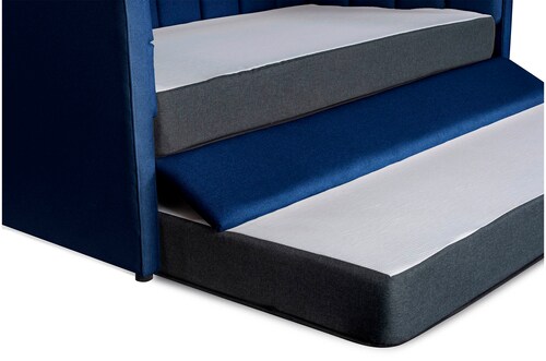 Cama Daybed individual doble Ambra Azul No Incluye Colchones