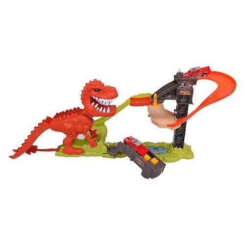 Pista De Carreras Dinosaurio Rex Con Sonido Orbital Car